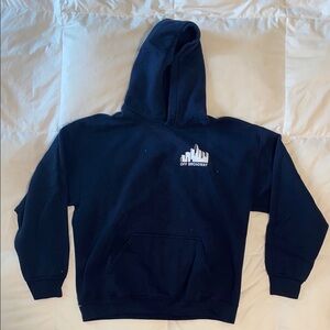 Off Broadway Gildan Blue Hoodie